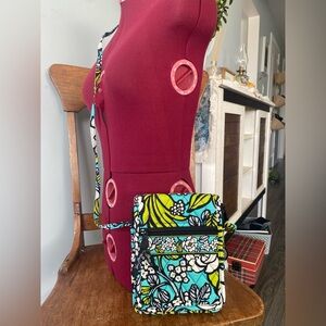 Vera Bradley Island Blooms Mini Hipster Crossbody Bag